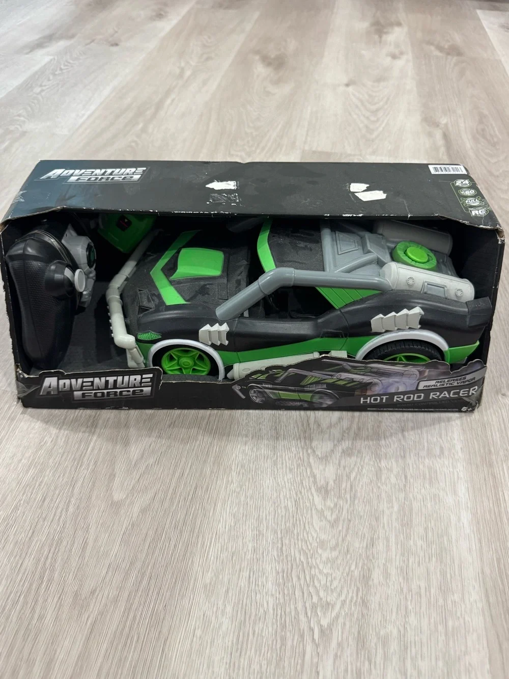 Adventure Force Green & Black Hot Rod Racer Toy Car